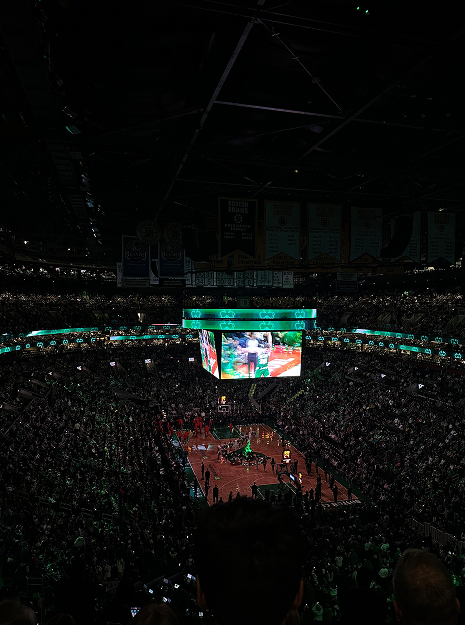 A Celtics game at TD Garden